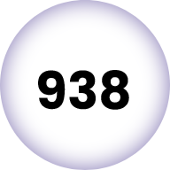 Zahl in einem Kreis 938